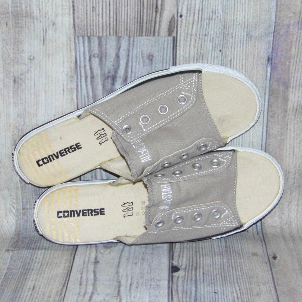 CONVERSE Chuck Taylor All Star Cutaway Gray Slide Sneakers Womens Size 10.5 - Picture 6 of 7